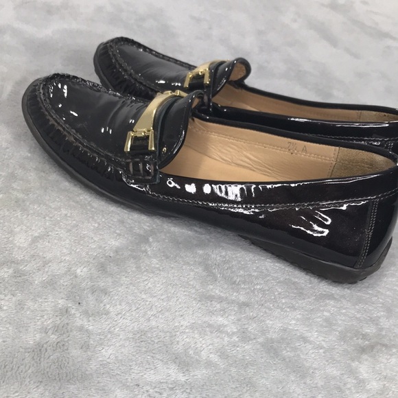 Vaneli Brown Shimmer Leather Driving Loafer Womens Size 7.5 A - Picture 9 of 12